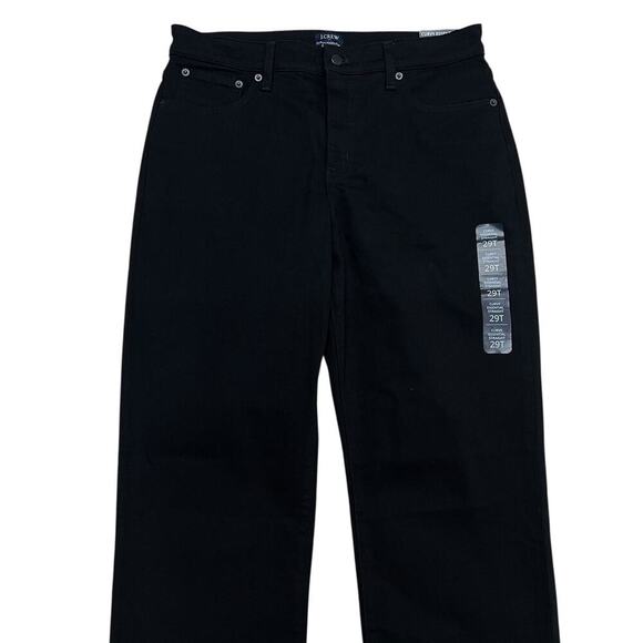 J.Crew Factory Tall Curvy Essential Straight Black Jean in All-day Stretch 29T - Picture 3 of 6